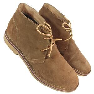 PROPET! FAWN BROWN GENUINE SUEDE LEATHER STITCHED SOLE ANKLE BOOTS! SZ 9.5W